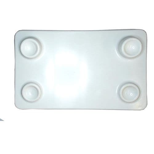 Duravit Stonetto Shower Waste Cover Matt White 7902000