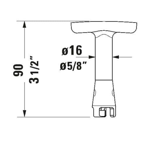 Duravit Urinal Removal Key 1003440000