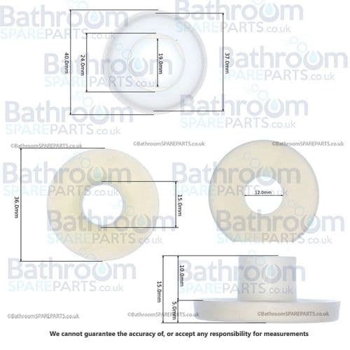 Duravit Wall Mounted Fixings White Caps 0065000000