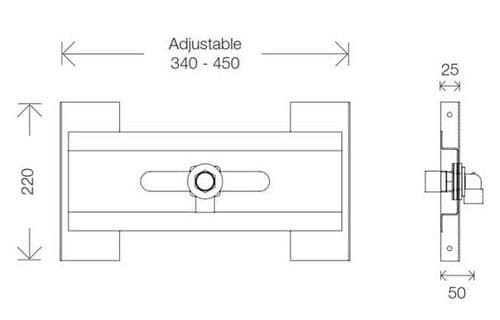 Easi-Plan Single Fitting Plate 3/4" EPFP-05-1505