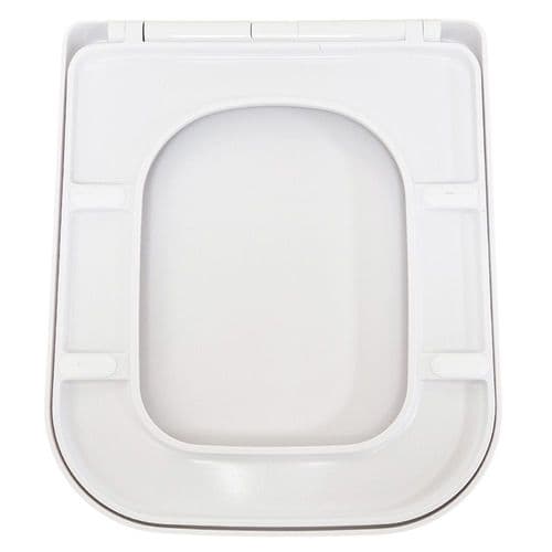 Eastbrook Collindale Square Soft Close Toilet Seat & Cover White 26.0070
