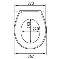 Eastbrook Colorado Soft Close Toilet Seat & Cover White 50.006