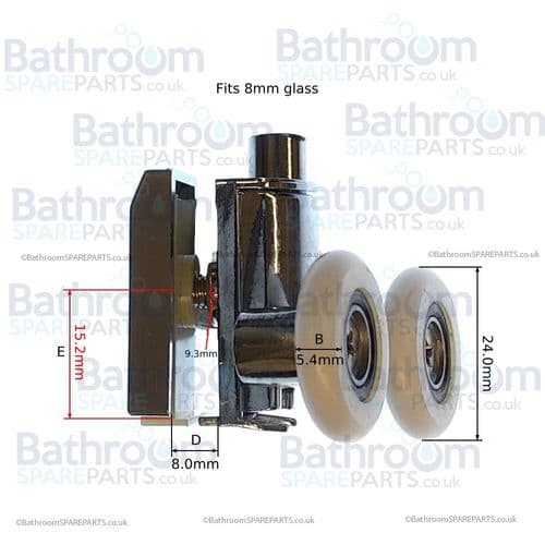 Eastbrook Corniche Bottom Rollers 69.9039