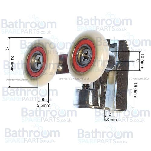 Eastbrook Corniche Top Rollers 69.9038