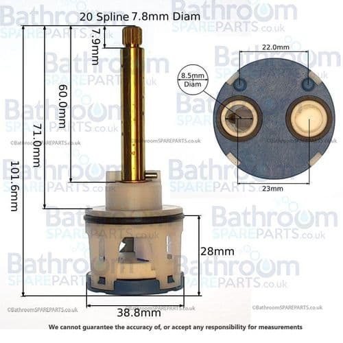Eastbrook Diverter Cartridge 68.9906
