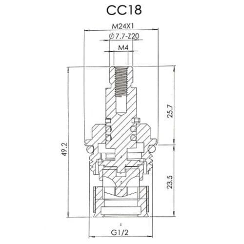 Eastbrook Leith Anti-Clockwise Close Cartridge 79.9001