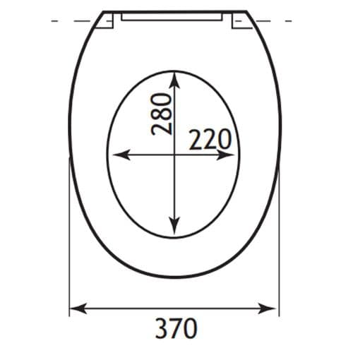 Eastbrook Lisbon Soft Close Toilet Seat & Cover White 50.005