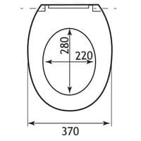 Eastbrook Lisbon Soft Close Toilet Seat & Cover White 50.005