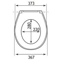 Eastbrook Loire Soft Close Toilet Seat & Cover White 50.002