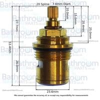 Eastbrook Prado Anti-Clockwise Close Cartridge 56.932