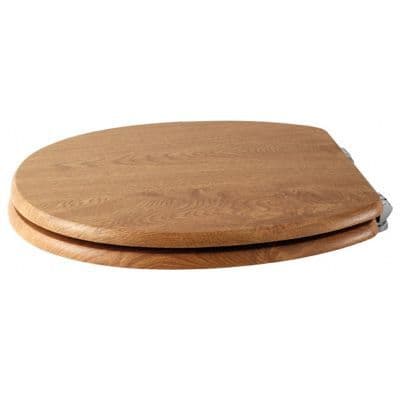Eastbrook Sherwood Soft Close Toilet Seat & Cover Natural Oak 34.0123