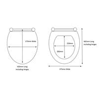 Eastbrook Sherwood Standard Close Toilet Seat & Cover Light Walnut 34.10904