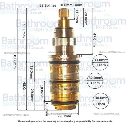 Eastbrook Thermostatic Cartridge 93.9017