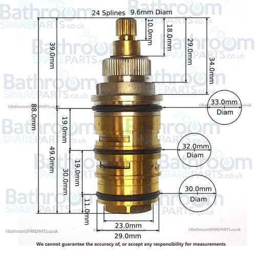 Eastbrook Thermostatic Cartridge 93.9060