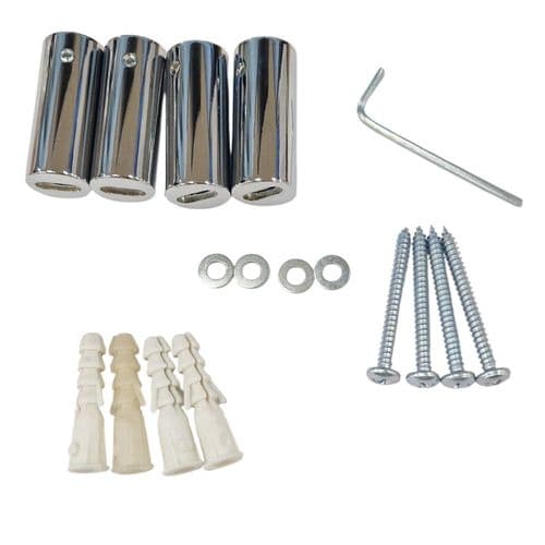 Eastbrook Towel Rail Brackets Set Chrome 89.905