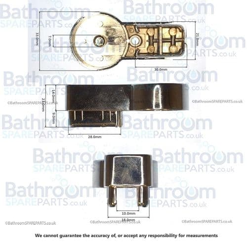 Eastbrook Type 1/2 Bath Screen Top & Bottom Hinges 69.9153