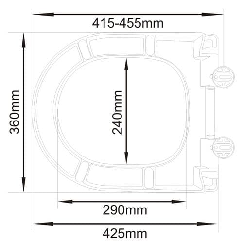 Eastbrook Vienne Soft Close Toilet Seat & Cover White 40.0052