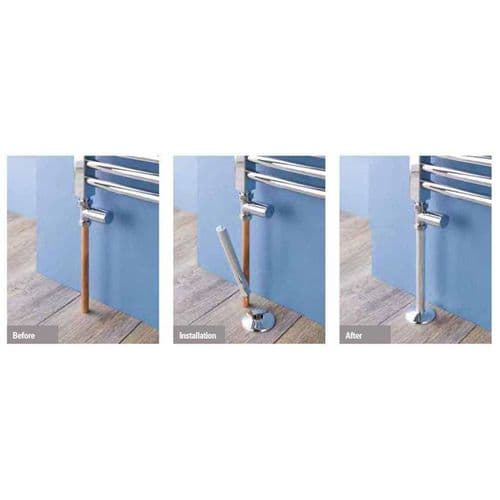 Eastbrook  White 15mm Pipe Shroud & Collar Kit  92.0001