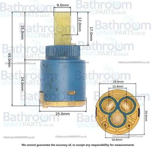 Eastbrooks Mini Biava Basin Mixer Cartridge 56.954
