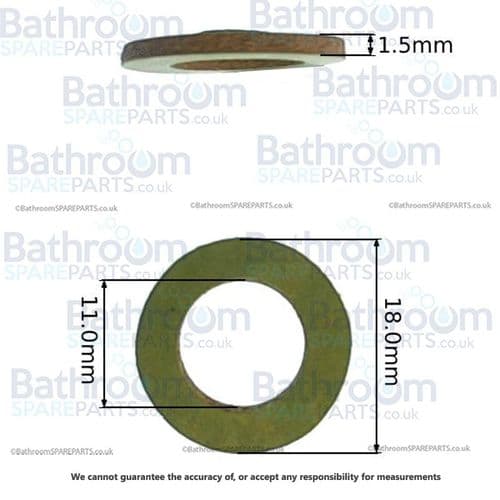 Ebaths 1/2" CNAF High Temperature Washer 11x18mm HIGH015