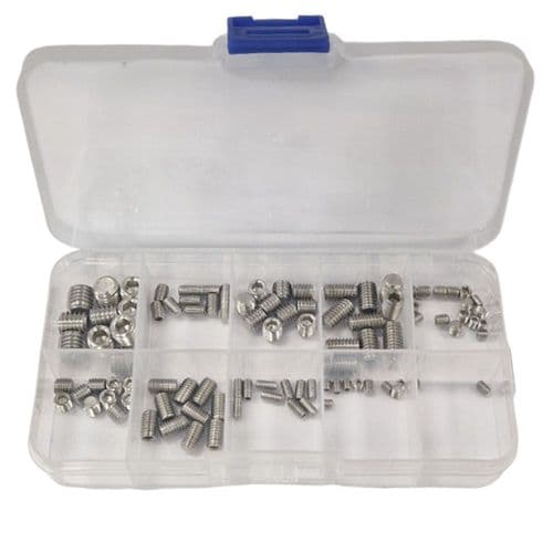 Ebaths 100 Piece Stainless Steel Grub Screw Kit EB100GRUBSCREWKIT