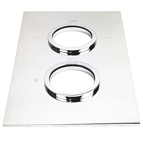 Ebaths Shower Twin Outlet Face Plate EBTWINFP
