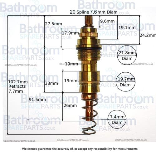 Ebaths Thermostatic Cartridge H24348P