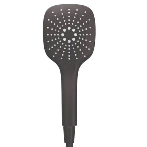 Elisa 109mm 3 Spray Soft Square Shower Head Matt Black ACC001MB