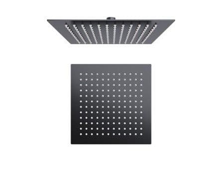 Elisa 300mm Square Fixed Head Matt Black ACC009MB
