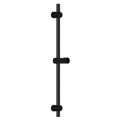 Elisa Adjustable 680mm Shower Rail Kit Matt Black ACC017MB