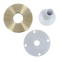 Elisa Round W/M 400mm Easy Fit Shower Arm Brushed Brass ACC015BB