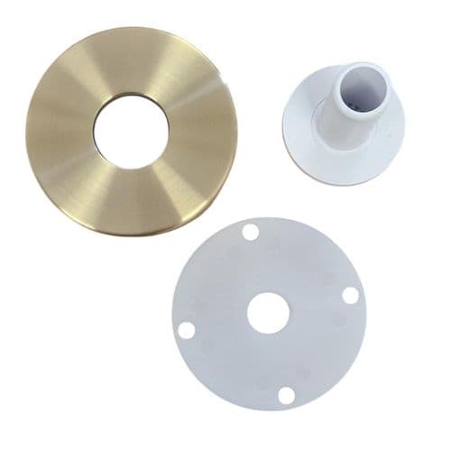 Elisa Round W/M 400mm Easy Fit Shower Arm Brushed Brass ACC015BB