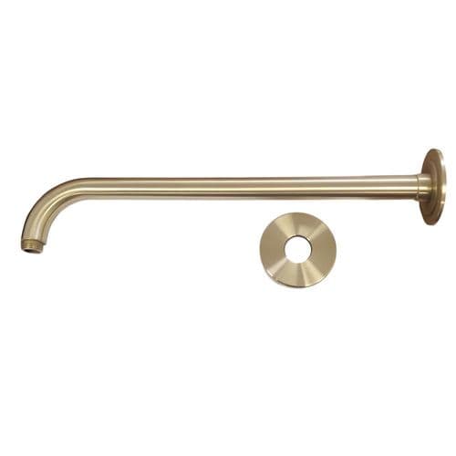 Elisa Round W/M 400mm Easy Fit Shower Arm Brushed Brass ACC015BB