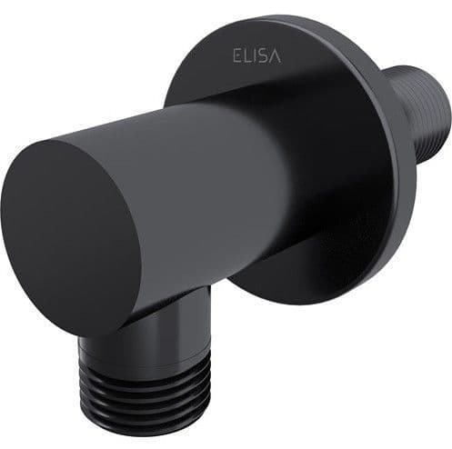 Elisa Round Wall Outlet Matt Black ACC014MB