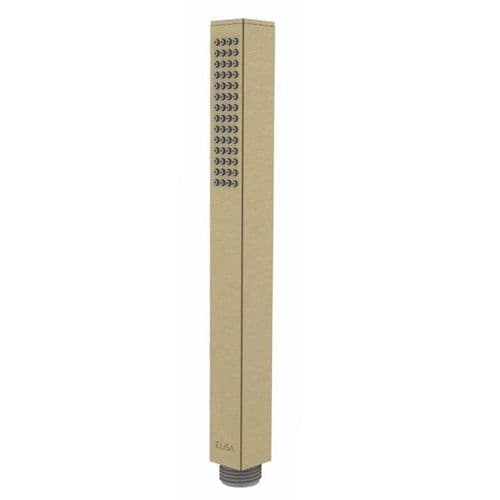 Elisa Square Metal Slim Hand Shower Brushed Brass ACC004BB