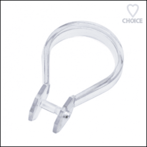 EuroShowers Clear Button Curtain Rings (12pcs) 69830