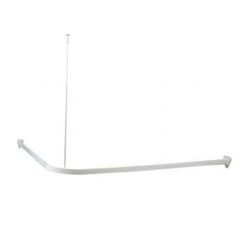 EuroShowers Professional Shower Curtain Tracks - Rigid - White 88910BL