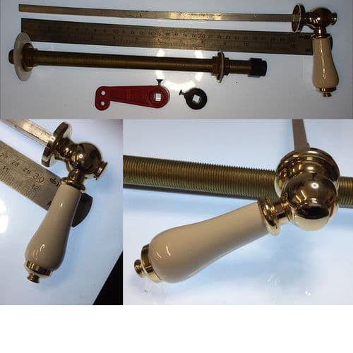 Extended Light Gold Cistern Lever Incomplete E480201