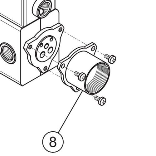 Fantini Cafe 3 Way Pipes  Cover Chrome 90029010