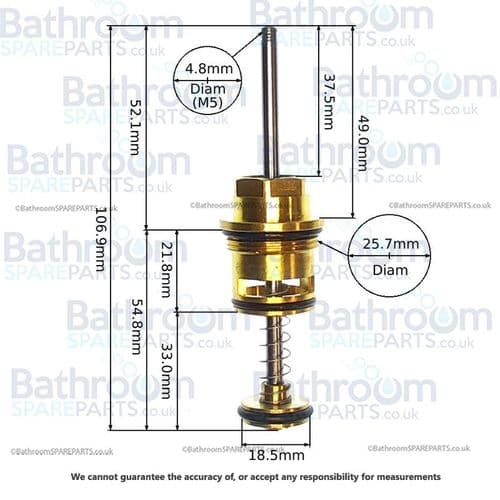 Fantini Diverter For A 90 00 Series Valve 90008625