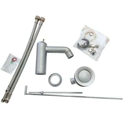 Fantini Nostromo Chrome Satin Single lever Washbasin Mixer SATIN50501604 