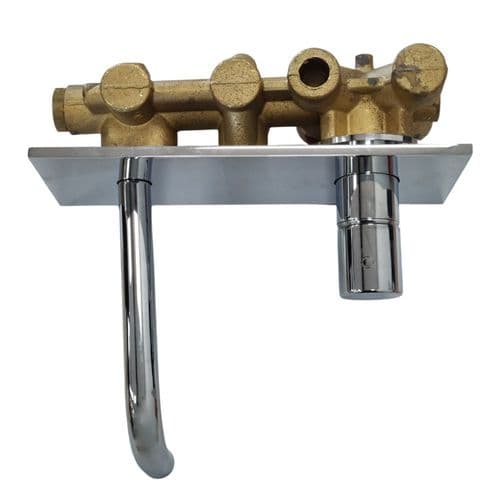 Fantini Nostromo Small Complete Wall-mounted Basin mixer with Handle 3610 001