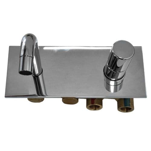 Fantini Nostromo Small Complete Wall-mounted Basin mixer with Handle 3610 001