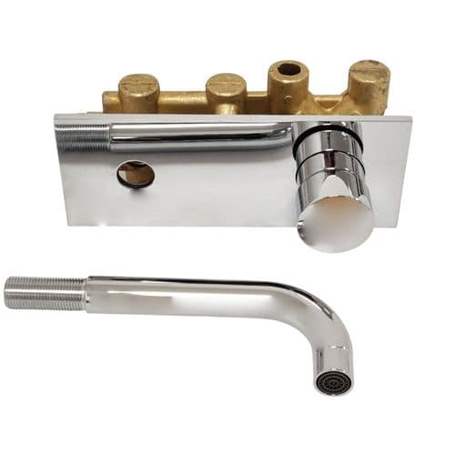 Fantini Nostromo Wall-Mounted Single lever Washbasin Mixer 15cm Spout  50 02 1610S