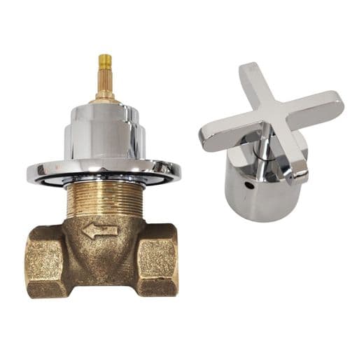 Fantini Riveria Chrome 3/4 Stop Valve Shower Mixer 37024470