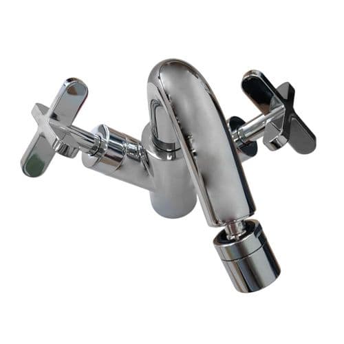 Fantini Riviera Chrome 1-hole Bidet Mixer with Round Spout 37 02 4162F