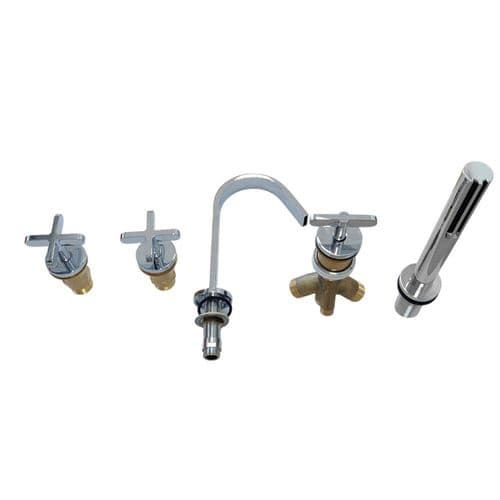 Fantini Riviera Chrome 5 Hole Deck Mounted Bath tub Mixer 37022465