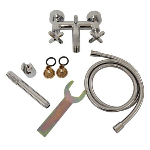 Fantini Riviera Complete Chrome Wall Mounted Bath Mixer 37 02 4115