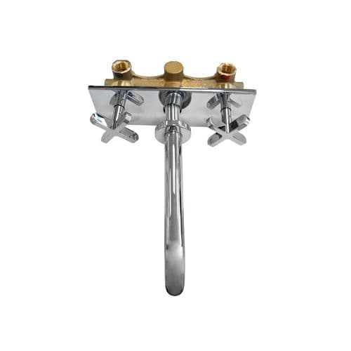 Fantini Riviera Complete Chrome Wall Mounted Washbasin Mixer 37024112