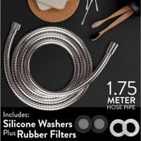 Fixrite 1.75m Chrome on Metal Shower Hose 11mm Bore SHO